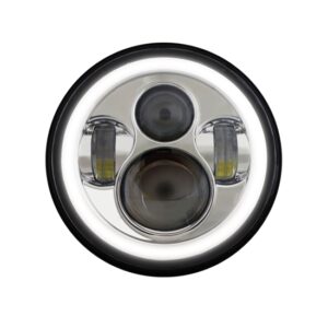 LED 7in HEADLIGHT Chrome or Black Face