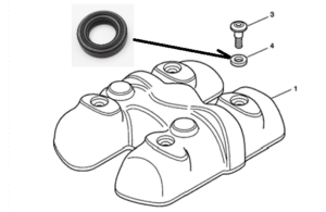 TRIUMPH - CAM COVER SCREW SEAL, TWIN LIP: T1260309