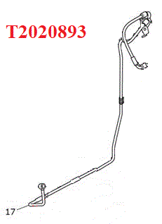 Triumph ABS Rear Brake Line: T2020893
