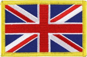 3 1/4" X 2 1/8" British Flag Patch